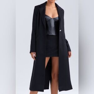 House of CB Longline Satin Coat